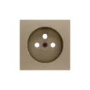 Zennio ZS55 - Cache pour prise avec broche de terre à vis ZE8300005 (Champagne)