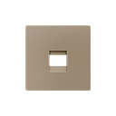 Zennio ZS55 - Centraalplaat voor enkele RJ45 connector (Champagne)