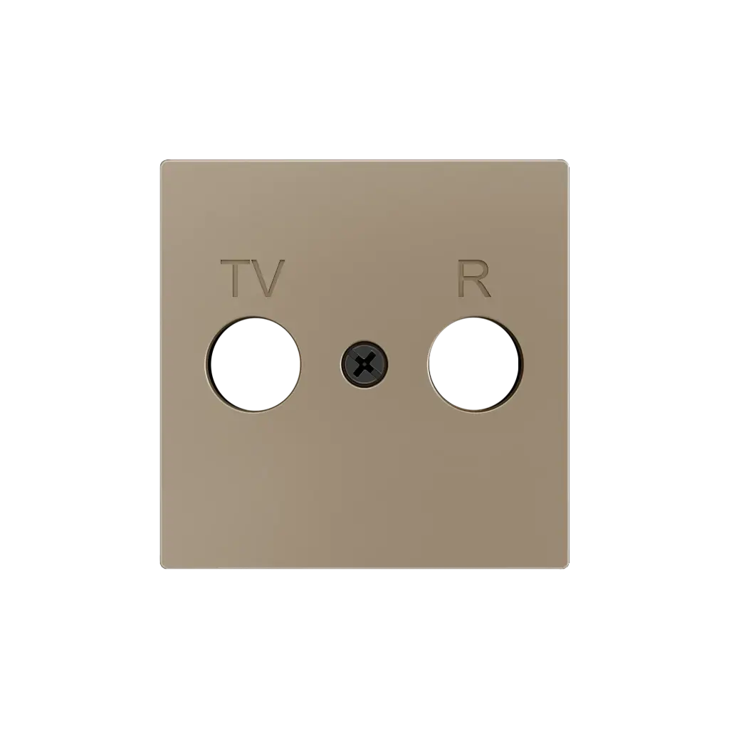 Zennio ZS55 - TV-R/SAT centraalplaat (Champagne)