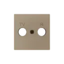 Zennio ZS55 - TV-R/SAT centraalplaat (Champagne)