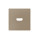 Zennio ZS55 - HDMI centraalplaat (Champagne)