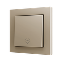 Zennio ZS55 - Soft drukknop - enkel 1-v (Champagne - Custom) - vanaf 100 stuks