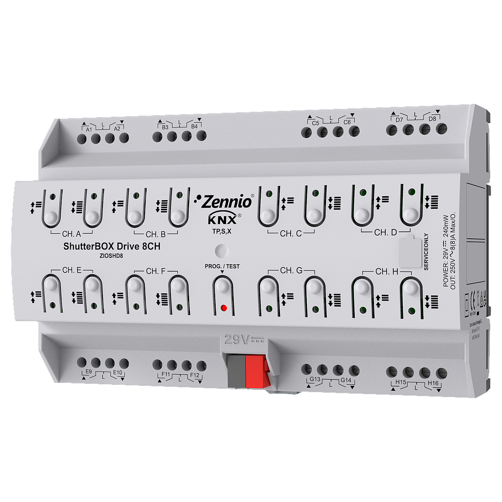 Zennio ShutterBOX Drive 8CH