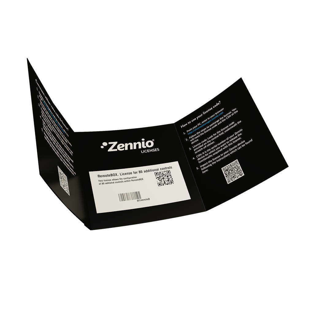 Zennio RemoteBOX - Licence en boîtier pour 80 commandes