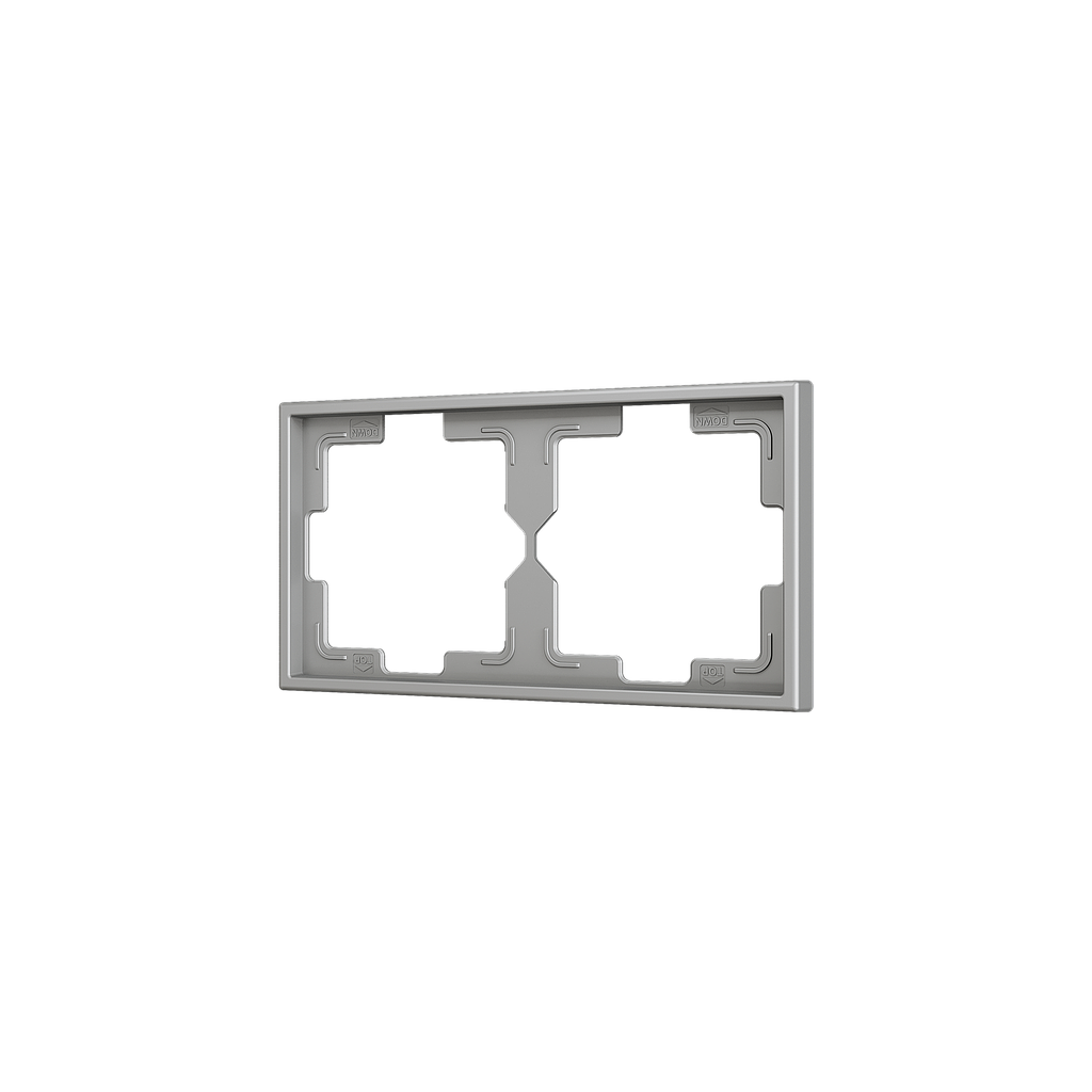 Zennio ZS70 - Afdekraam 2M (Zilver) - VPE=10