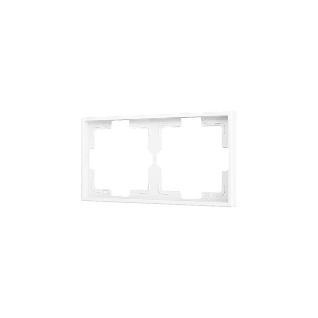 Zennio ZS70 - Plaque de recouvrement 2M (Blanc mat)