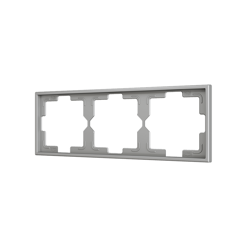 Zennio ZS70 - Afdekraam 3M (Zilver)