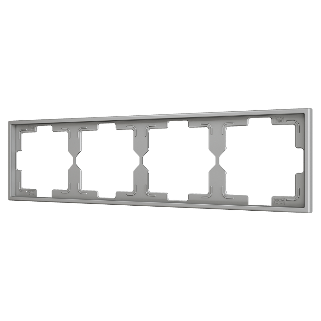 Zennio ZS70 - Plaque de recouvrement 4M (Argent)