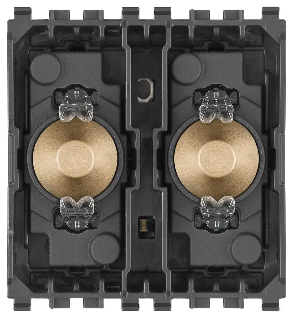 Vimar Eikon Exé Vintage - KNX Schakelaar 2M (Satijngoud)