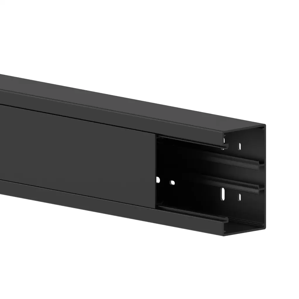 GGK BR - 60x110/80 Set = wandgoot en deksel (RAL 9005 - Zwart) - VPE=8