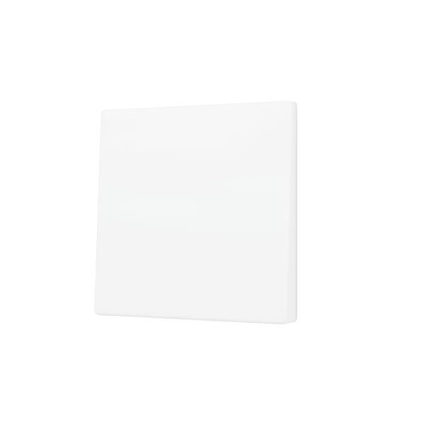 Zennio ZS55 - Touche simple (appui en bas) pour bouton poussoir KNX Soft (Blanc mat)