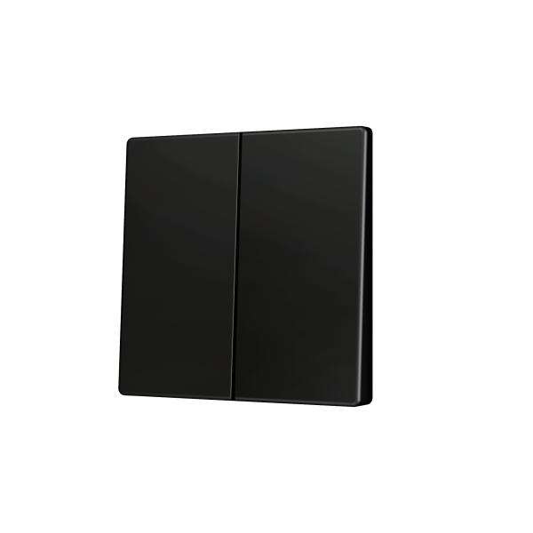 Zennio ZS55 - Dubbele toets (op/neer) voor KNX Soft drukknop (Antraciet)