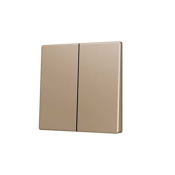 Zennio ZS55 - Dubbele toets (op/neer) voor KNX Soft drukknop (Champagne)