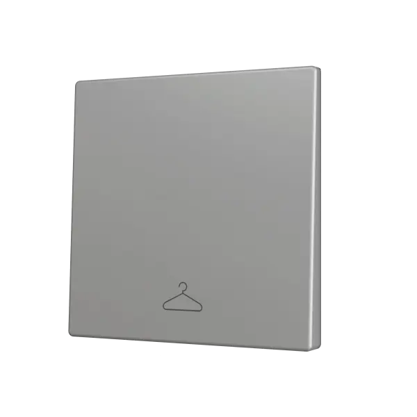 Zennio ZS55 - Touche simple (appui en bas) pour bouton poussoir KNX Soft - Custom (Argent) - A partir de 100 pièces