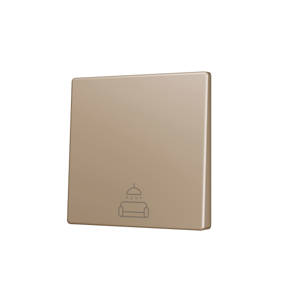 Zennio ZS55 - Enkelvoudige toets (neerwaarts) voor KNX Soft drukknop - Custom (Champagne) - Vanaf 100 stuks