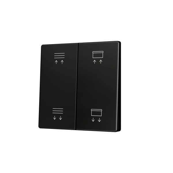 Zennio ZS55 - Dubbele toets (op/neer) voor KNX Soft drukknop - Custom (Antraciet) - Vanaf 100 stuks