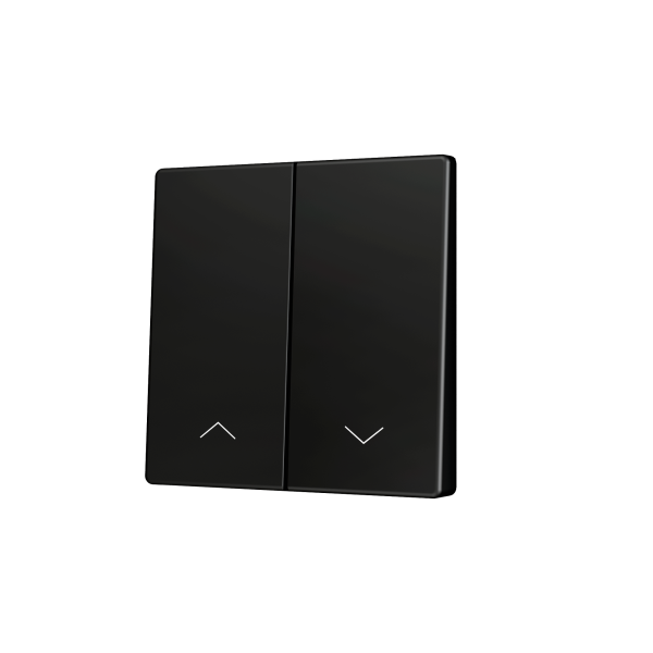 Zennio ZS55 - Dubbele toets (neerwaarts) voor KNX Soft drukknop - Rolluik icoon (Antraciet)