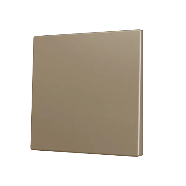 Zennio ZS70 - Touche simple (appui en bas) pour bouton poussoir KNX Soft (Champagne)