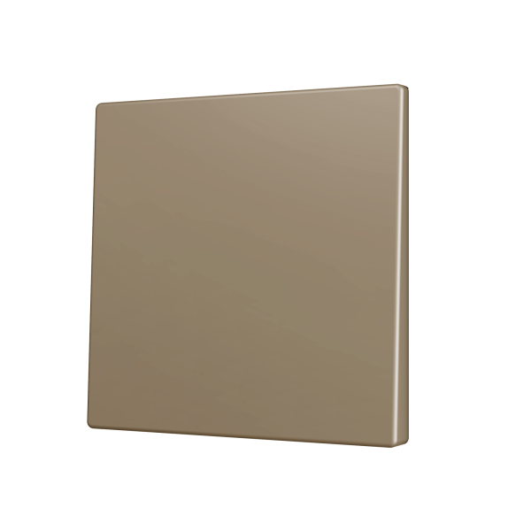 Zennio ZS70 - Enkelvoudige toets (op/neer) voor KNX Soft drukknop (Champagne)