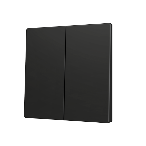 Zennio ZS70 - Dubbele toets (neerwaarts) voor KNX Soft drukknop (Antraciet)