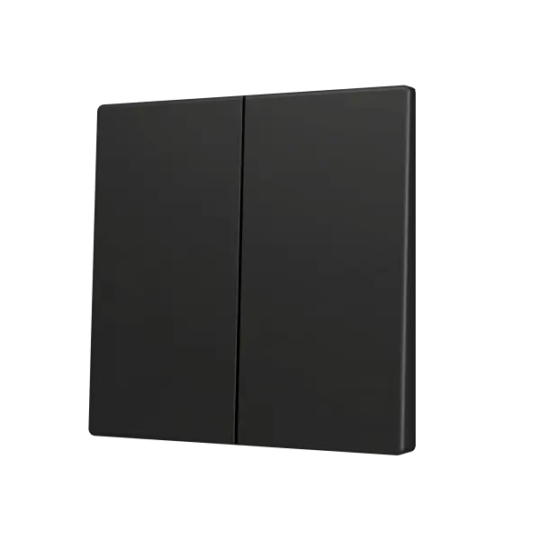 Zennio ZS70 - Touche double (appui en bas) pour bouton poussoir KNX Soft (Anthracite)