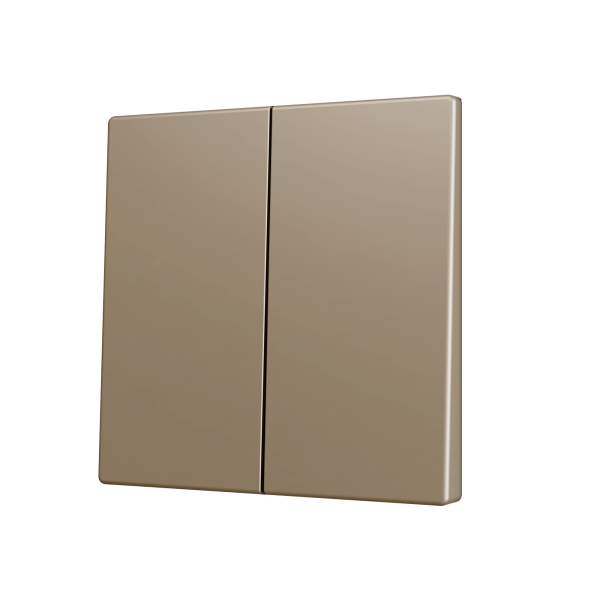 Zennio ZS70 - Dubbele toets (neerwaarts) voor KNX Soft drukknop (Champagne)