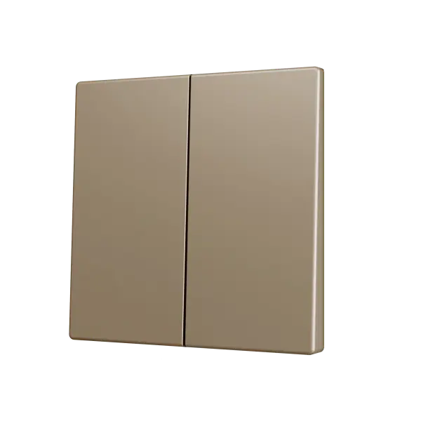 Zennio ZS70 - Touche double (appui bas/haut) pour bouton poussoir KNX Soft (Champagne)