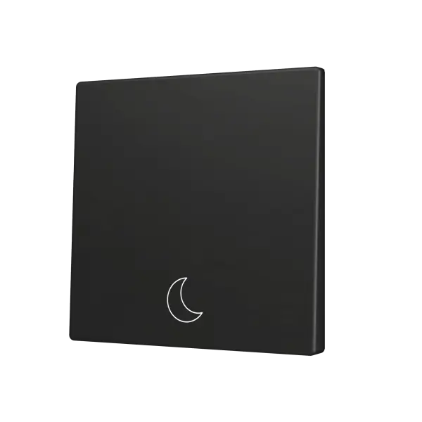 Zennio ZS70 - Touche simple (appui en bas) pour bouton poussoir KNX Soft - Custom (Anthracite) - A partir de 100 pièces