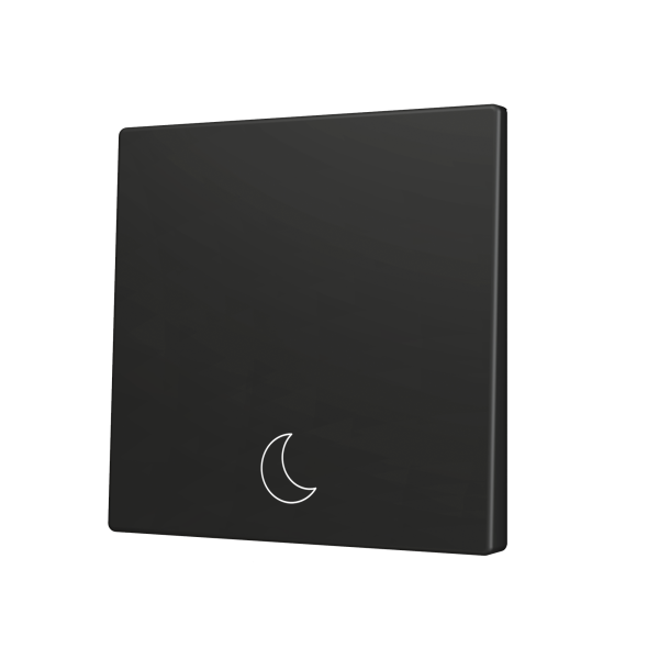 Zennio ZS70 - Touche simple (appui en bas) pour bouton poussoir KNX Soft - Custom (Anthracite) - A partir de 100 pièces