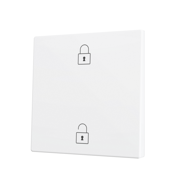 Zennio ZS70 - Enkelvoudige toets (op/neer) voor KNX Soft drukknop - Custom (Mat wit) - Vanaf 100 stuks
