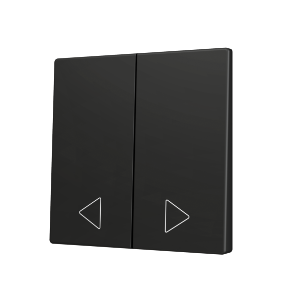 Zennio ZS70 - Touche double (appui en bas) pour bouton poussoir KNX Soft - Custom (Anthracite) - A partir de 100 pièces