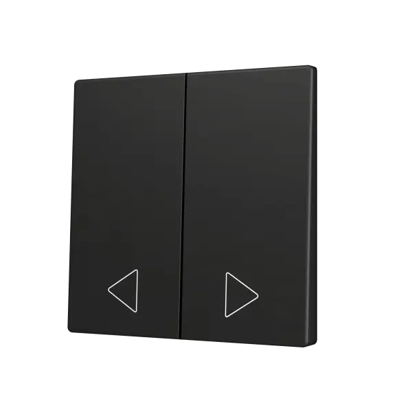 Zennio ZS70 - Touche double (appui en bas) pour bouton poussoir KNX Soft - Custom (Anthracite) - A partir de 100 pièces