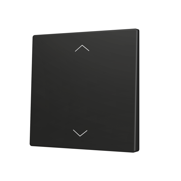 Zennio ZS70 - Enkelvoudige toets (op/neer) voor KNX Soft drukknop - Rolluik icoon (Antraciet)