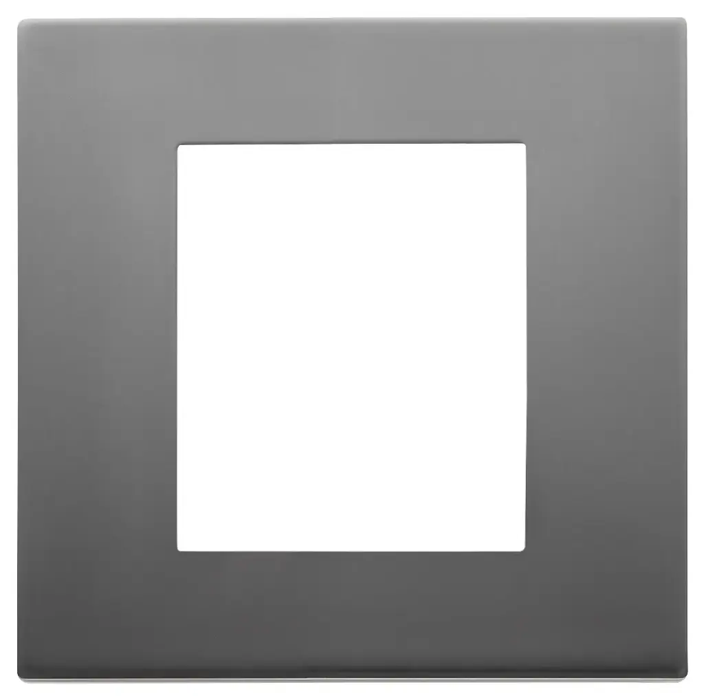 Vimar Linea - Plaque de recouvrement 2M (Métal satin inox)