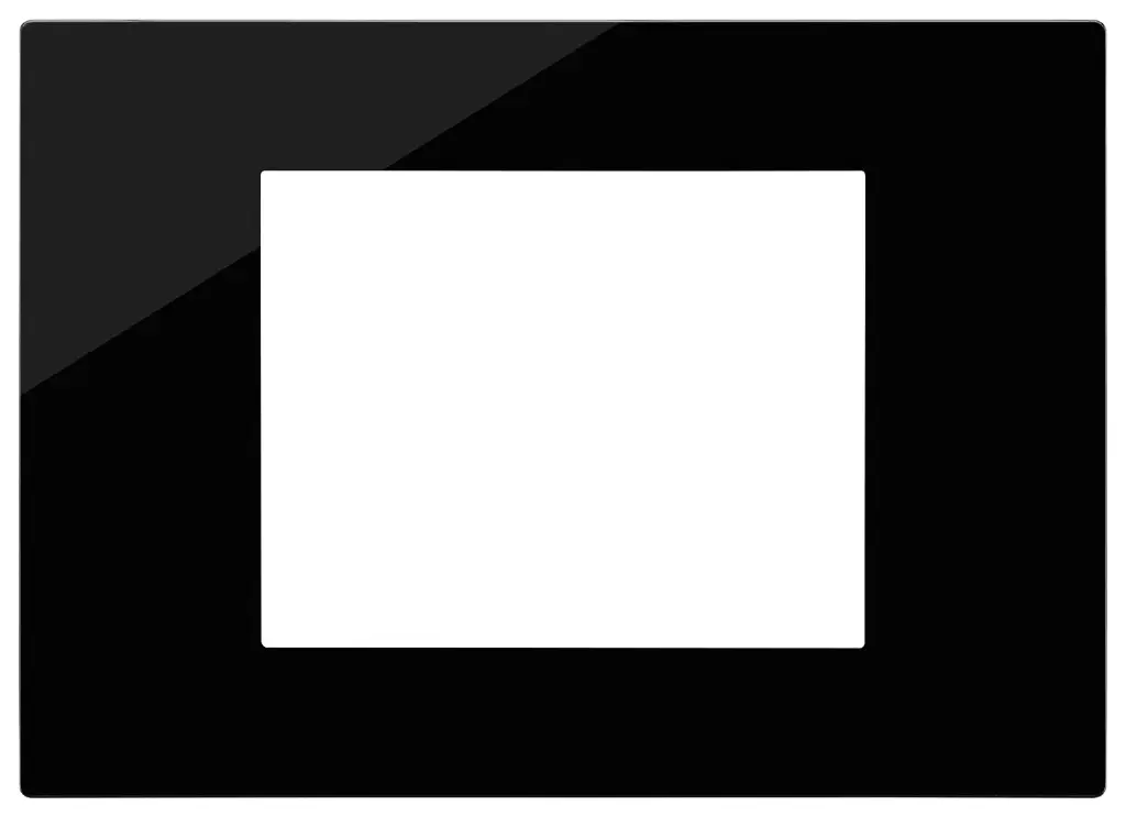 Vimar Linea - Plaque de recouvrement 3M (Reflex noir)
