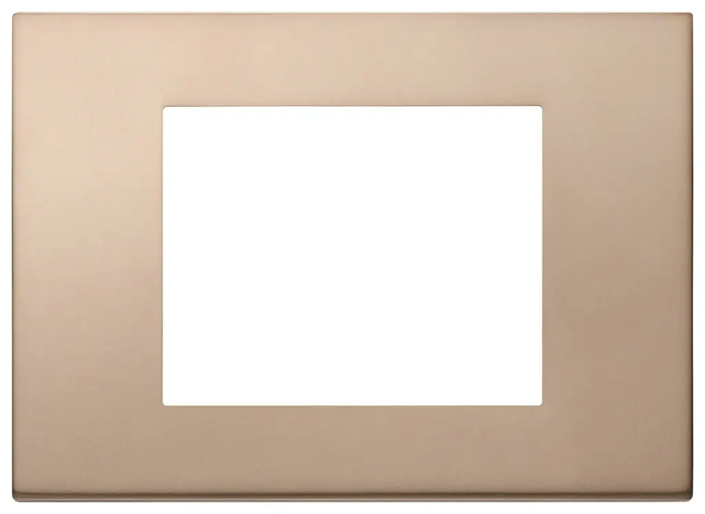Vimar Linea - Plaque de recouvrement 3M (Métal bronze)