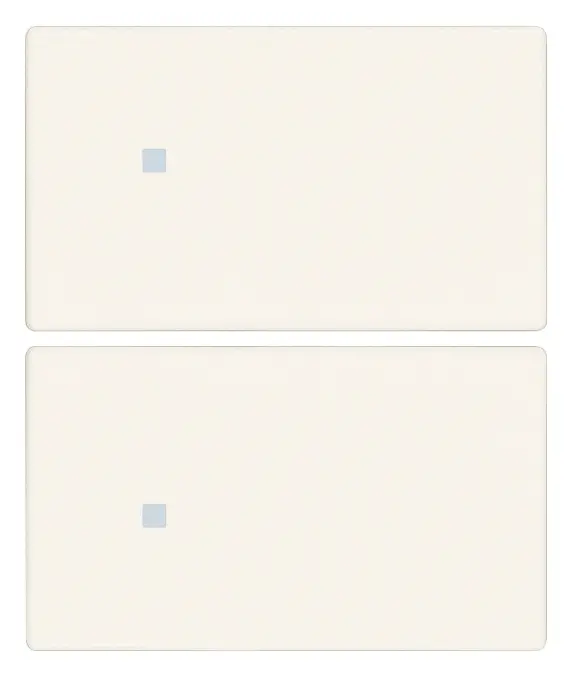 Vimar Linea - 2 halve knoppen 2M (Custom - wit)