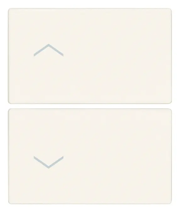 Vimar Linea - 2 demi-boutons 2M (Flèches - blanc)