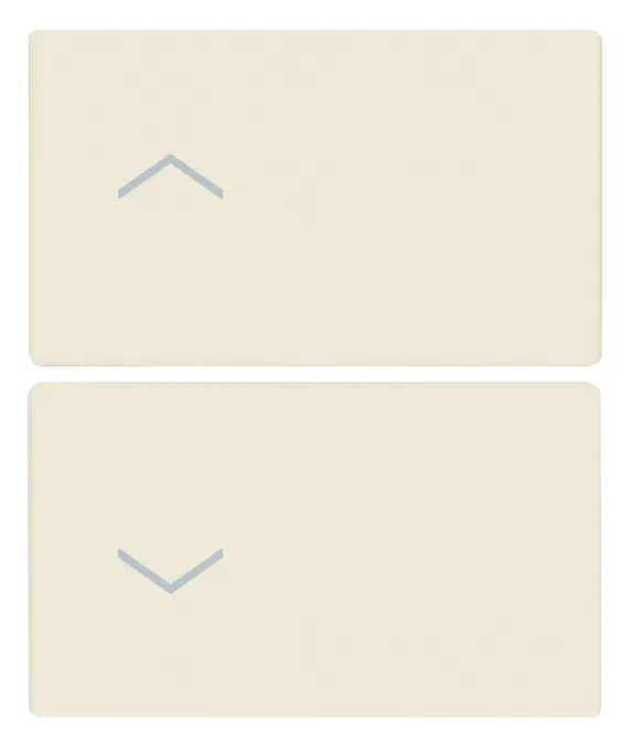 Vimar Linea - 2 demi-boutons 2M (Flèches - canvas)