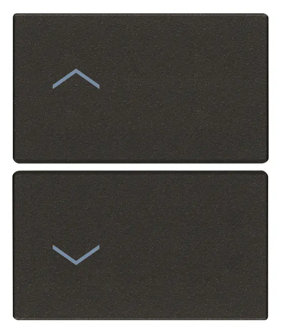 Vimar Linea - 2 demi-boutons 2M (Flèches- noir)