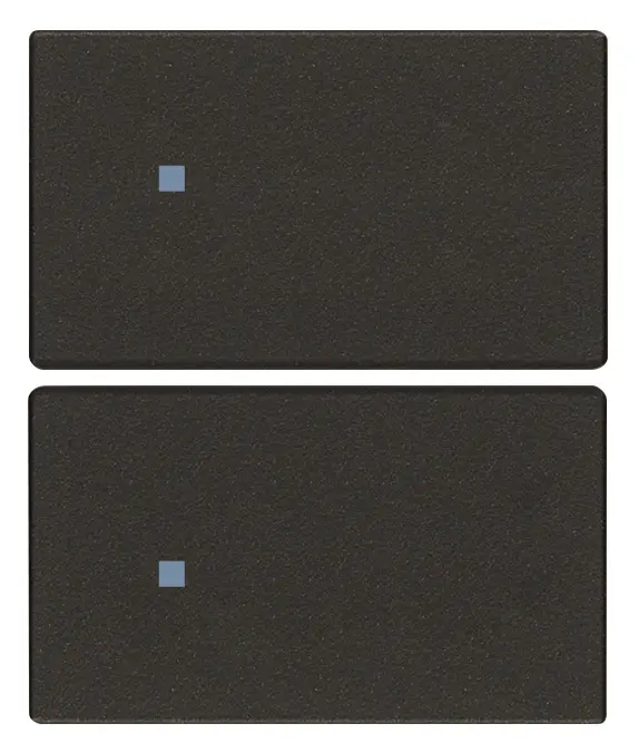 Vimar Linea - 2 halve knoppen 2M (Custom - zwart)