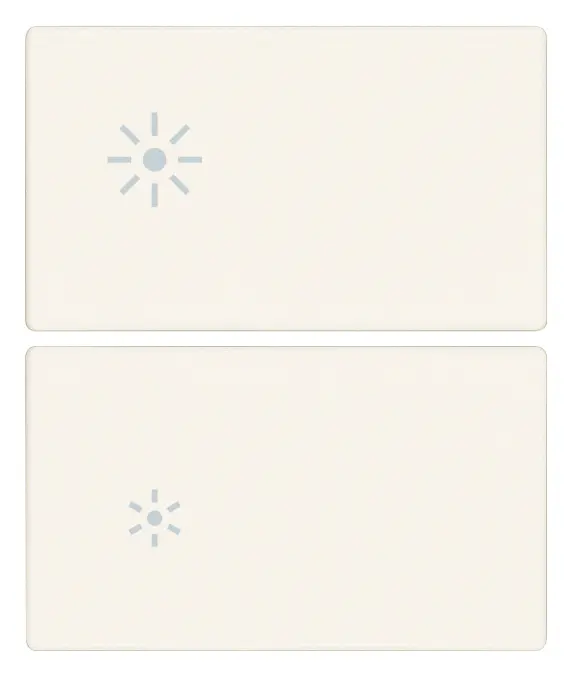 Vimar Linea - demi-boutons 2M (Luminosité - blanc)