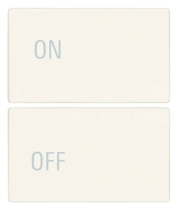 Vimar Linea - 2 demi-boutons 2M (ON/OFF - blanc)