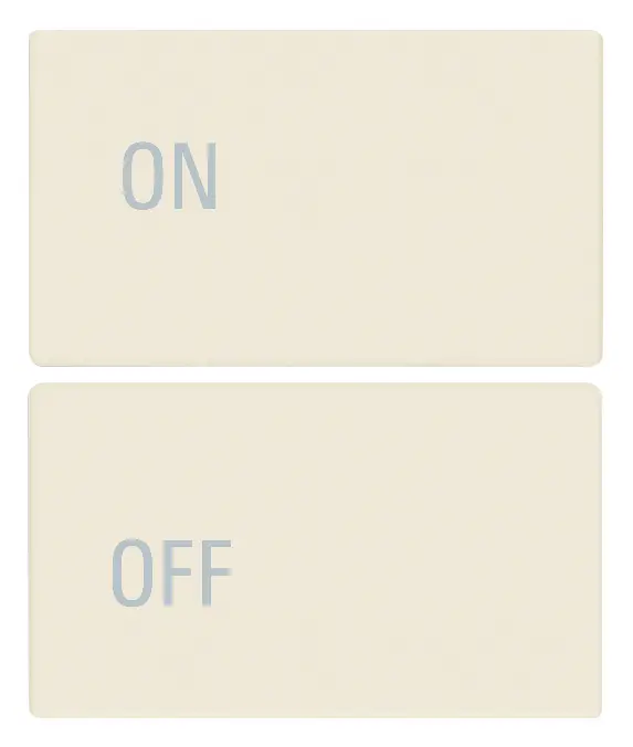 Vimar Linea - 2 demi-boutons 2M (ON/OFF - canvas)