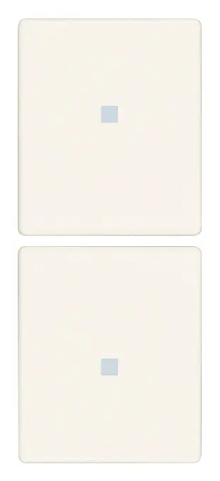 Vimar Linea - 2 demi-boutons 1M (Custom - blanc)