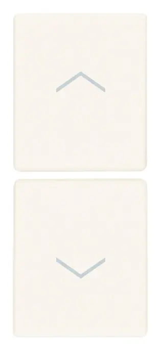 Vimar Linea - 2 demi-boutons 1M (Flèches - blanc)