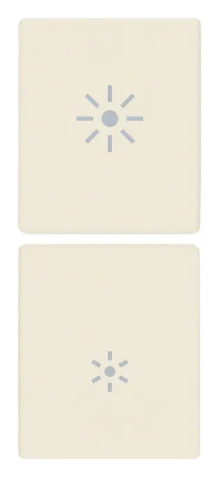 Vimar Linea - 2 demi-boutons 1M (Luminosité - canvas)