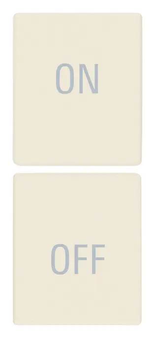 Vimar Linea - 2 demi-boutons 1M (ON/OFF - canvas)
