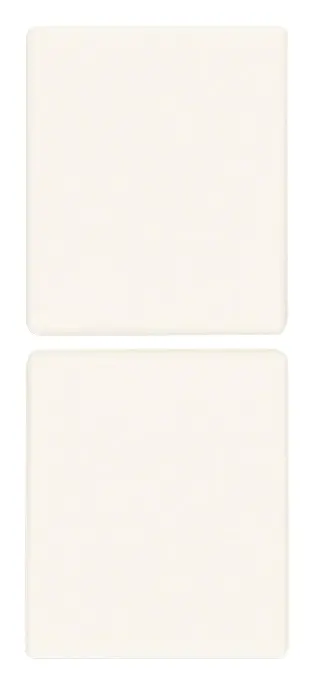 Vimar Linea - 2 demi-boutons 1M (Blanco - blanc)