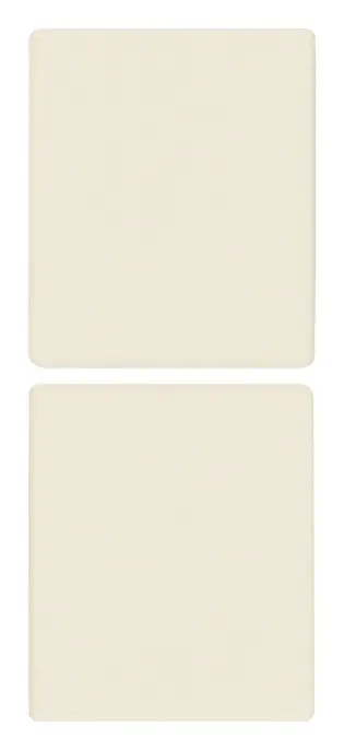 Vimar Linea - 2 demi-boutons 1M (Blanco - canvas)